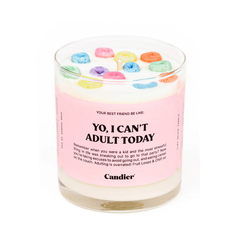 Can't adult today Candle  / Duftkerze