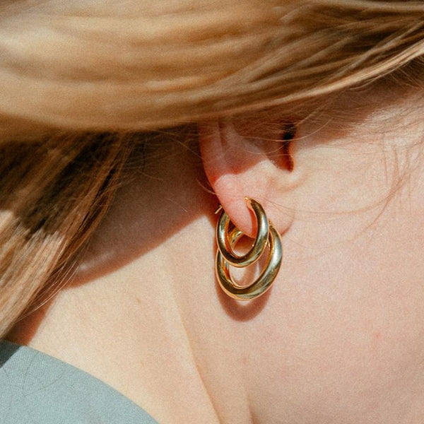 Sister Small Chunky Hoops / Gold
