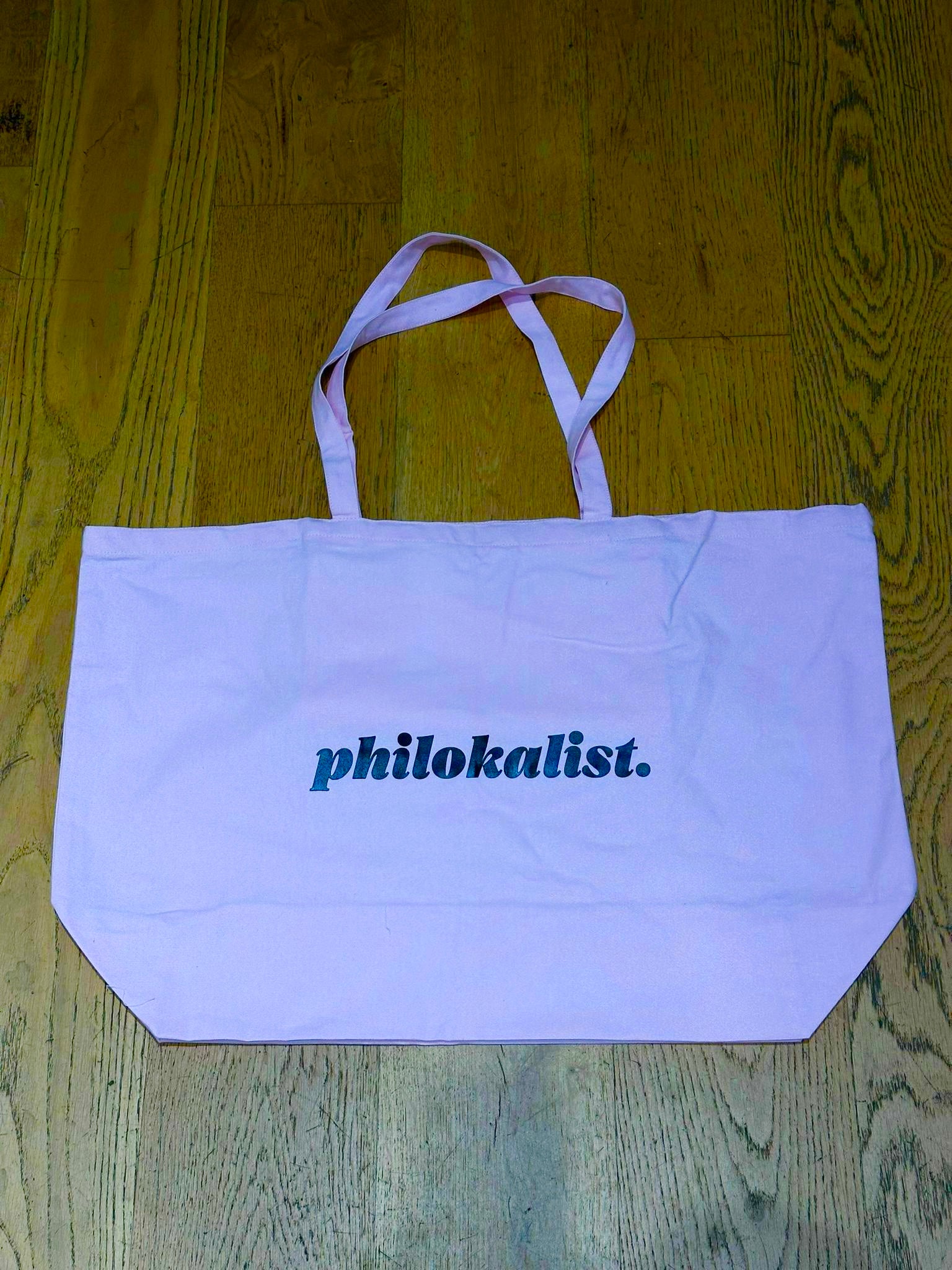 Philokalist Large Canvas Shopper with Logo
