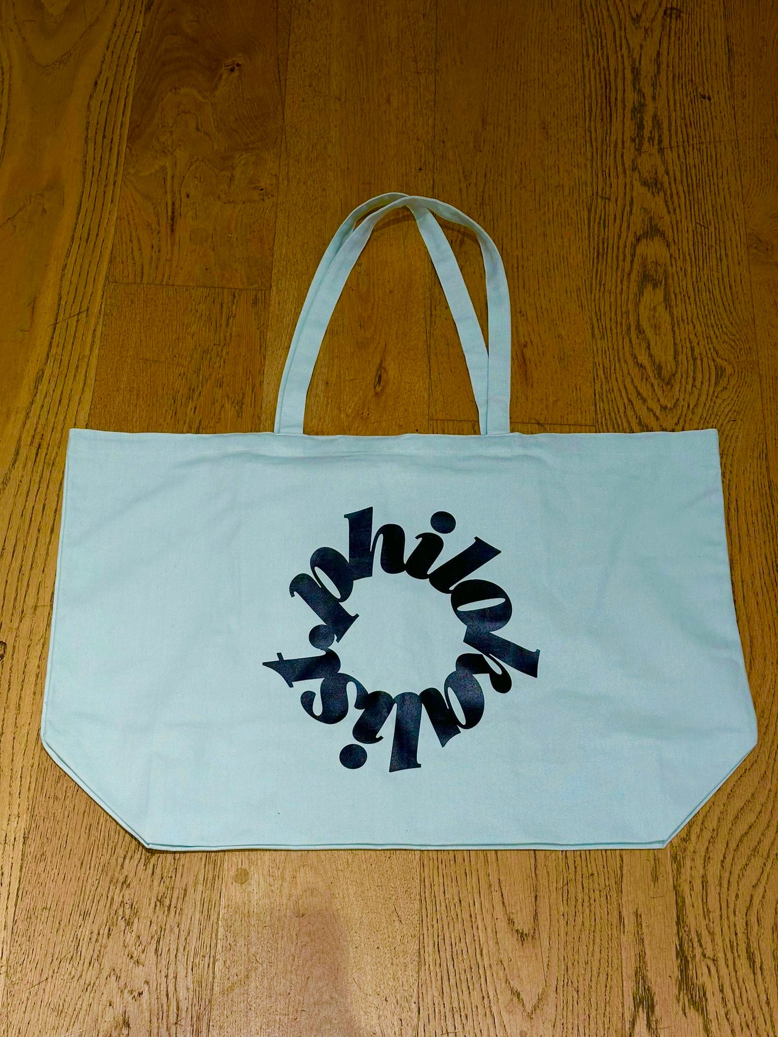 Philokalist Large Canvas Shopper with Logo