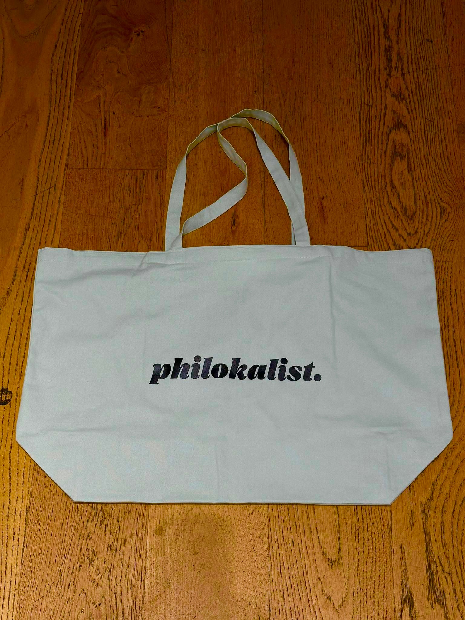 Philokalist Large Canvas Shopper with Logo