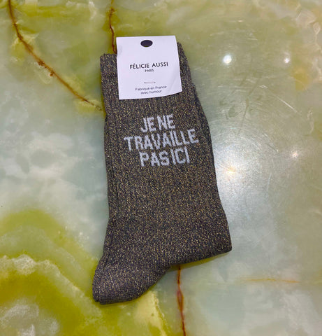 Félicie Aussi JE NE TRAVAILLE PAS ICI // I DON'T WORK HERE Socks // Socken