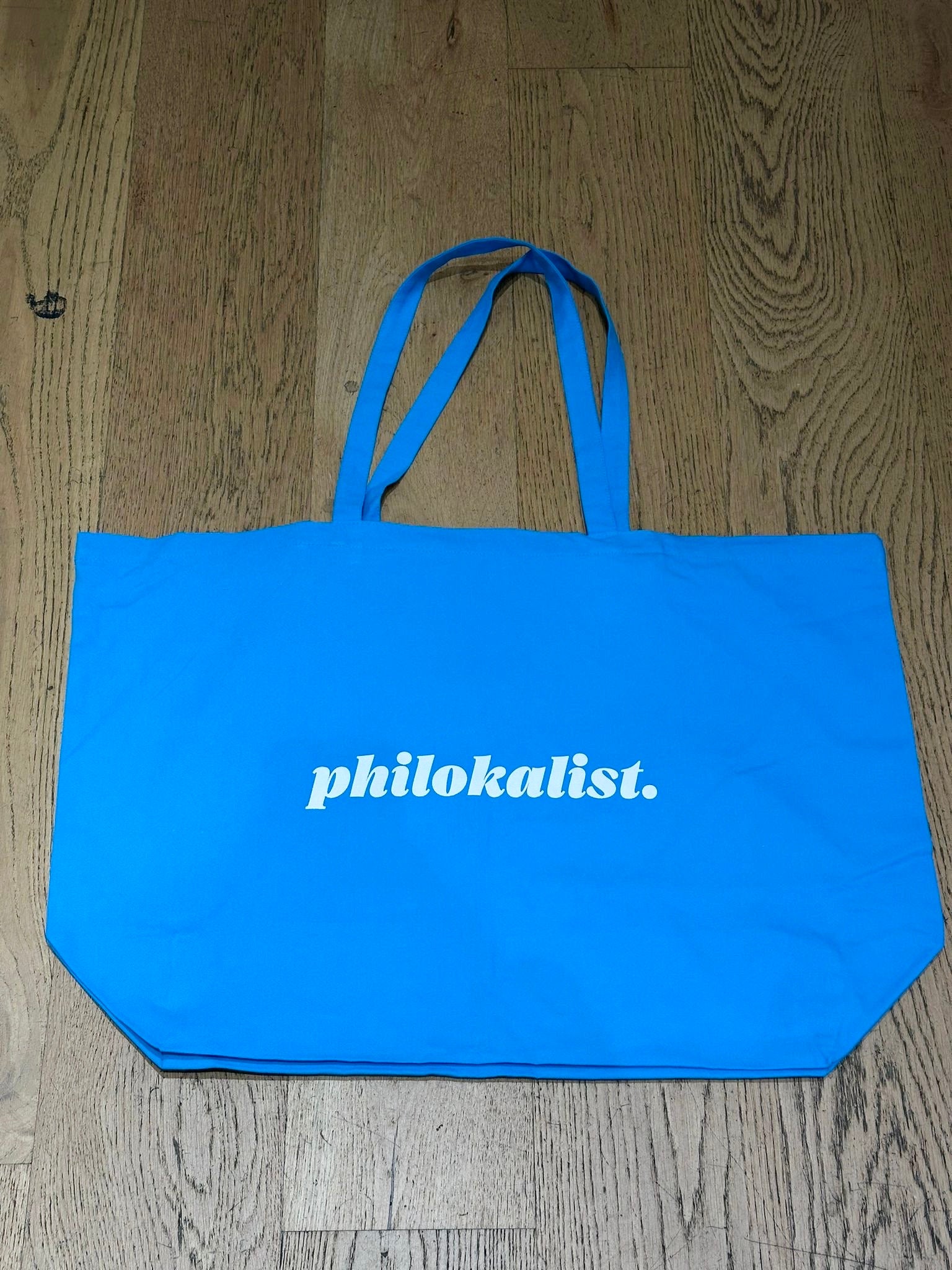 Philokalist Large Canvas Shopper with Logo