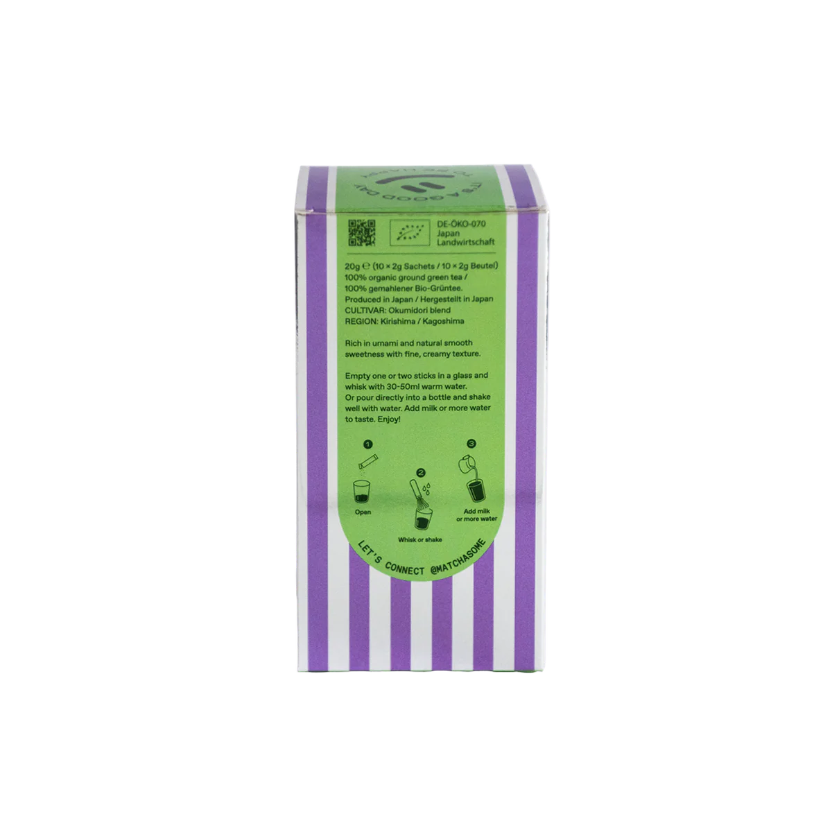 Matchasome Organic Ceremonial Matcha Single Travel Sticks