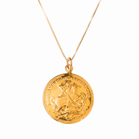 Sister St. Georg & Dragon GOLD Charm // Anhänger