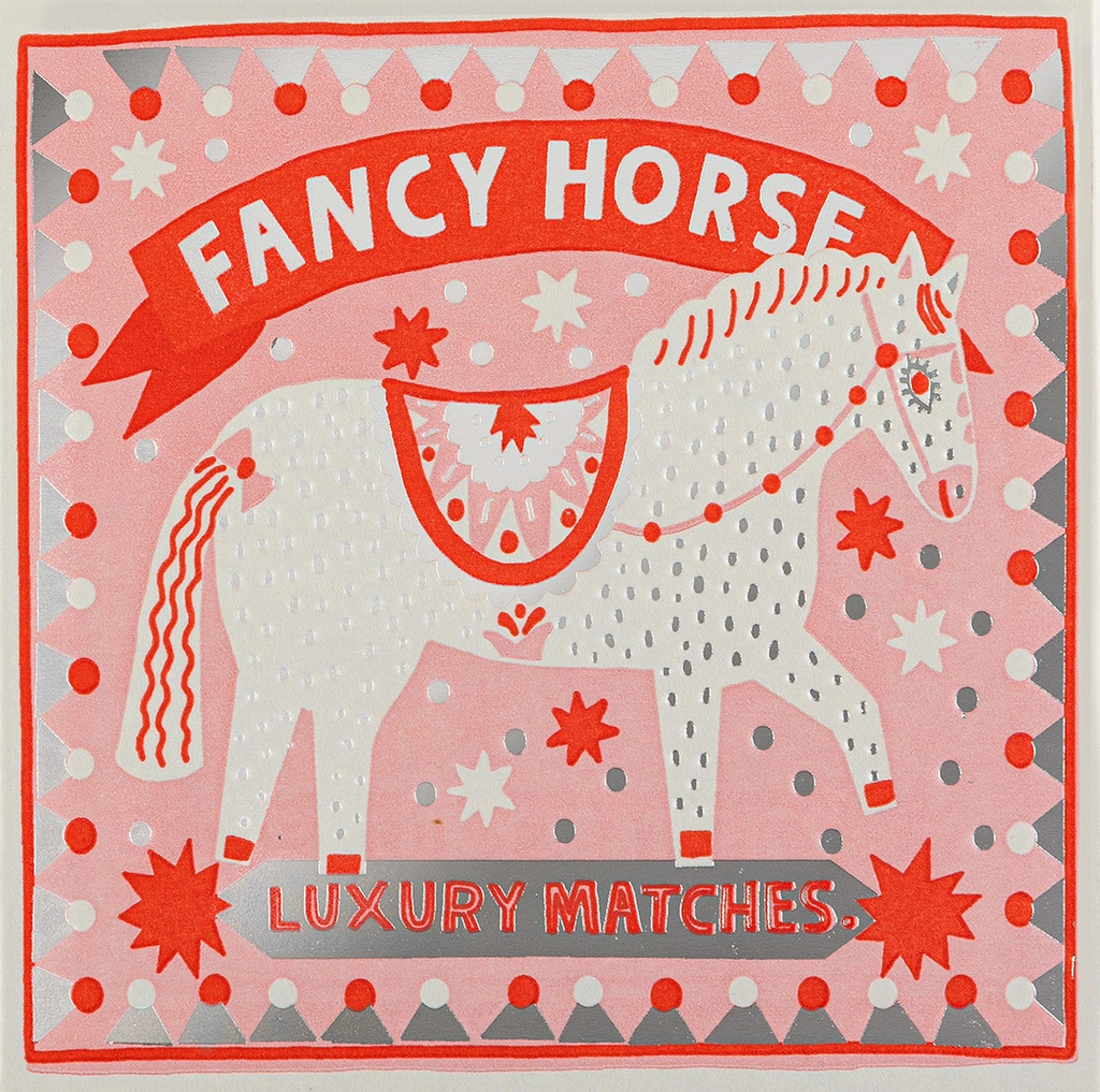 Archivist Gallery Square Matchbox - FANCY HORSE