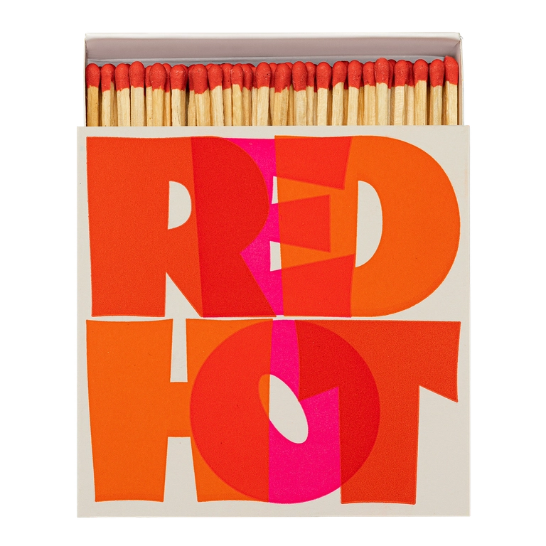 Archivist Gallery Square Matchbox - RED HOT