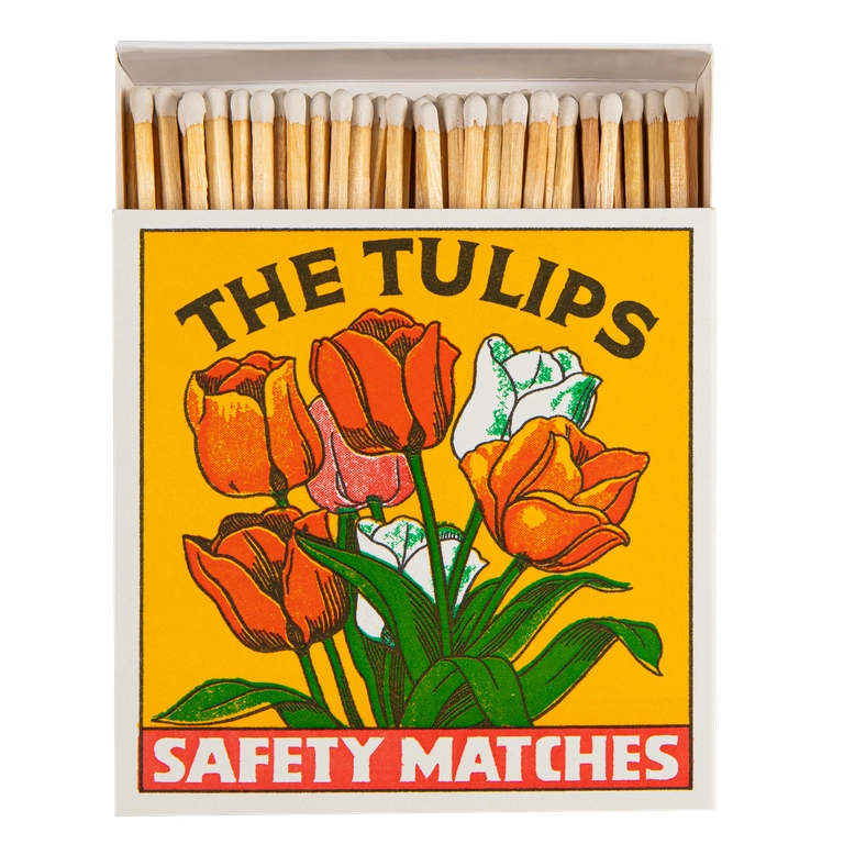 Archivist Gallery Square Matchbox - TULIPS