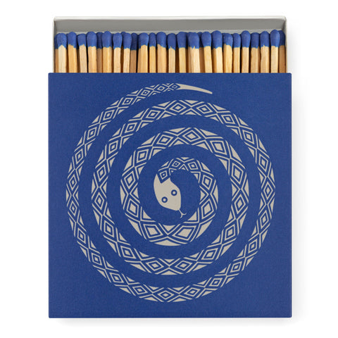 Archivist Gallery Square Matchbox - Blue Snake