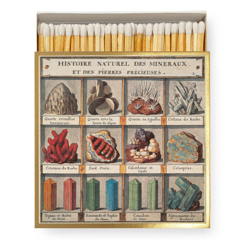 Archivist Gallery Square Matchbox - MINERALS