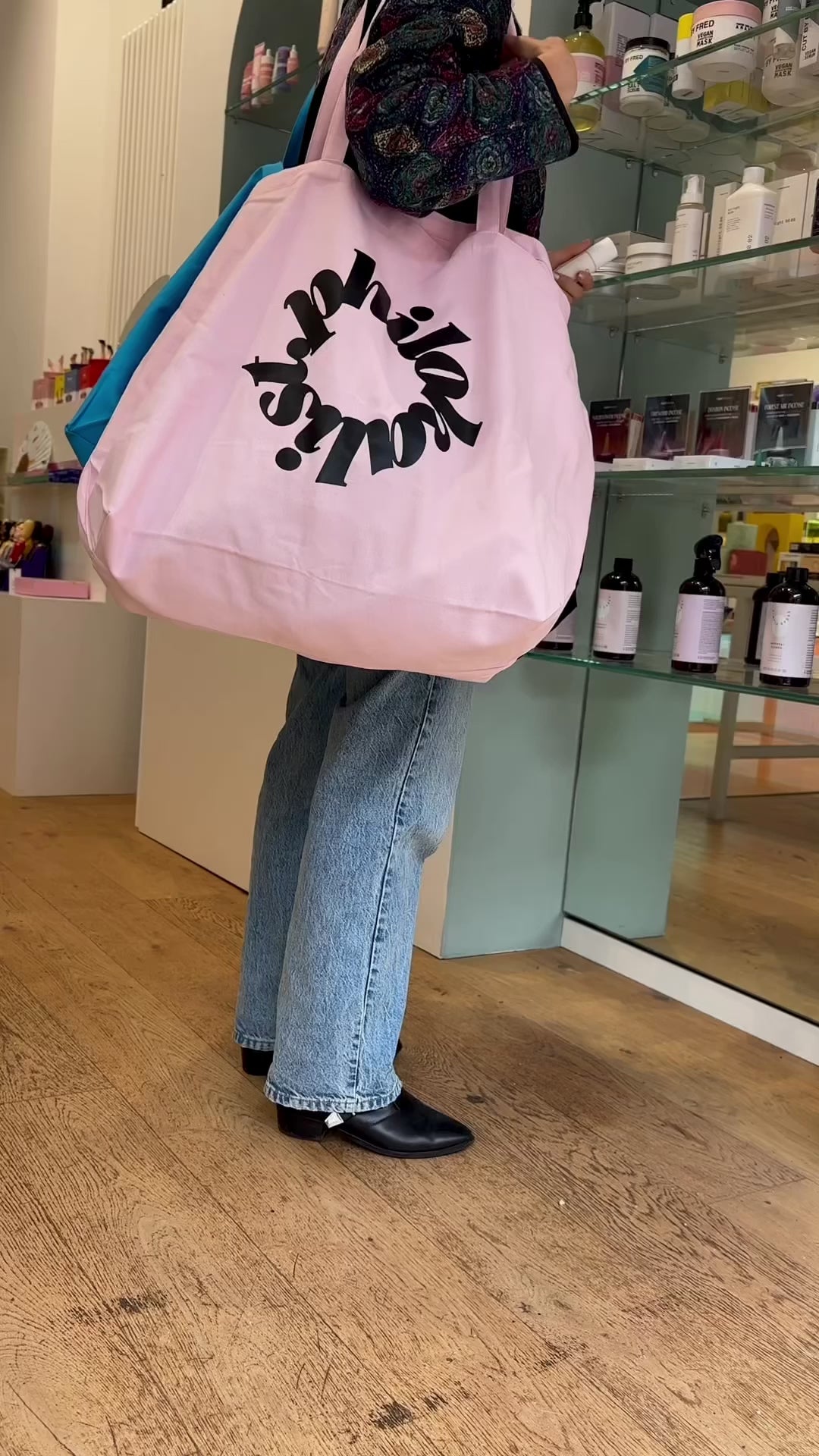 Philokalist Large Canvas Shopper with Logo