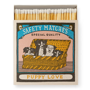 Archivist Gallery Square Matchbox - PUPPY LOVE