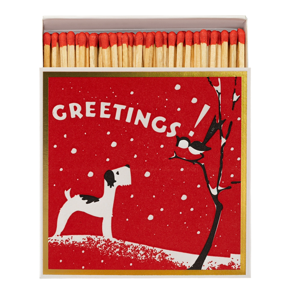 Archivist Gallery Square Matchbox - WINTER GREETINGS
