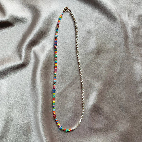 you are loved - Rainbow & Clouds necklace