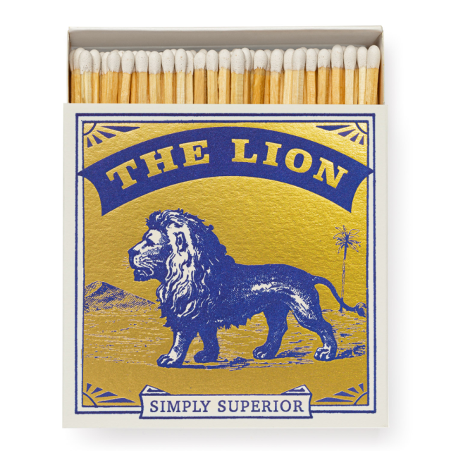 Archivist Gallery Square Matchbox - The Lion