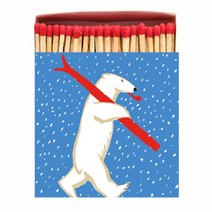 Archivist Gallery Square Matchbox - Skiing Polar Bear