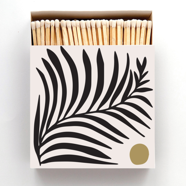 Archivist Gallery Square Matchbox - White Fern