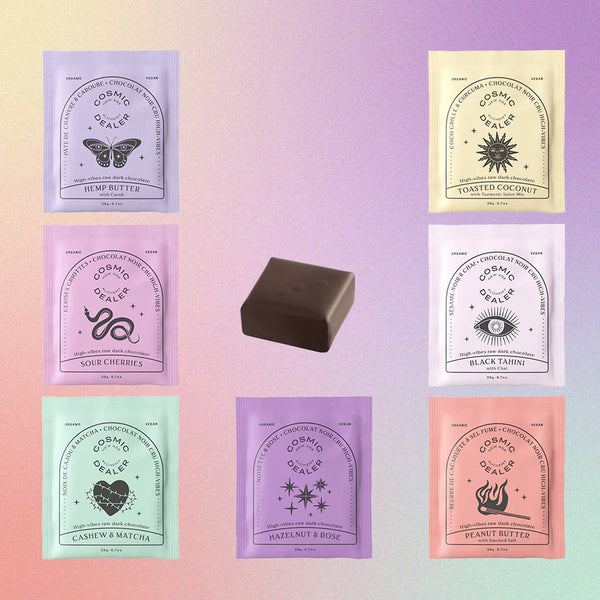 Cosmic Dealer Box of 7 Chakra Chocolates