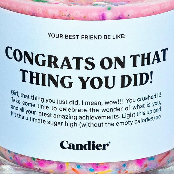 Congrats Candle  / Gratulation Duftkerze