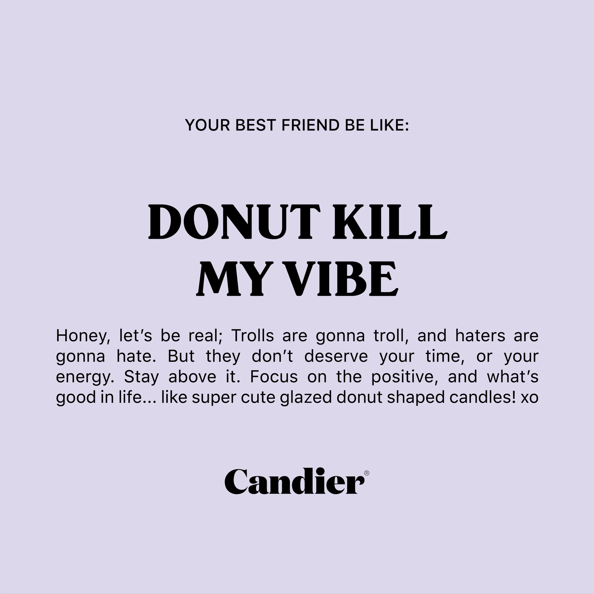 DONUT Kill my Vibe Candle  / Duftkerze