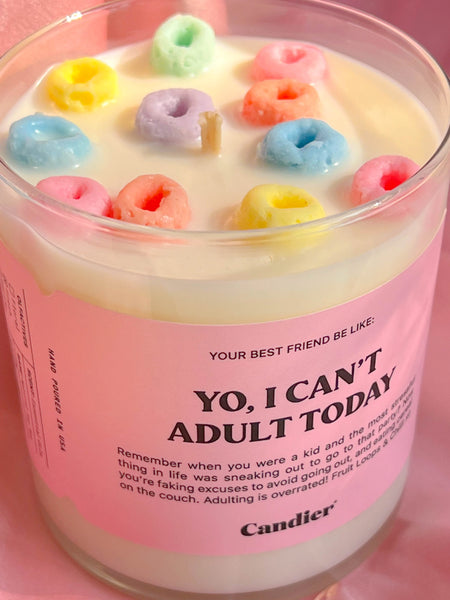 Can't adult today Candle  / Duftkerze