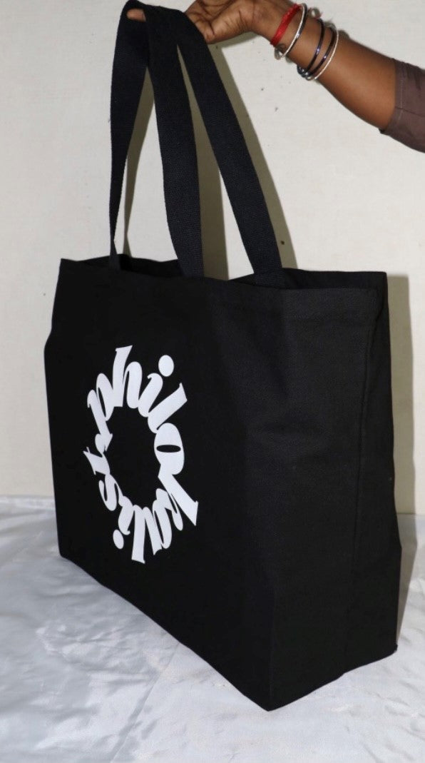 Philokalist Large Canvas Shopper with Logo
