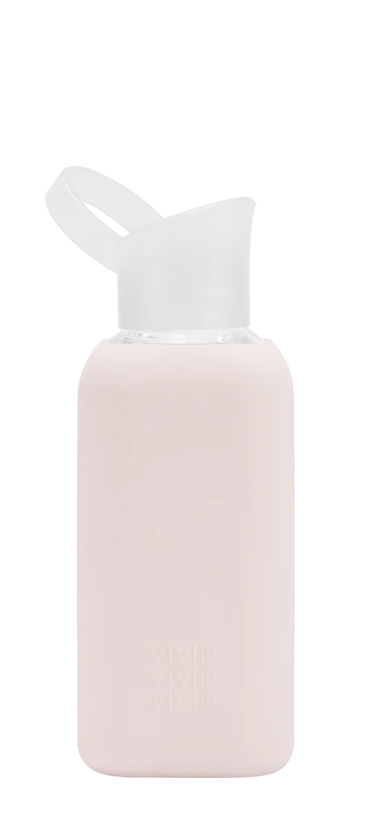 beVIVID Water Bottle ROSE WATER / Glas-Trinkflasche 500ml