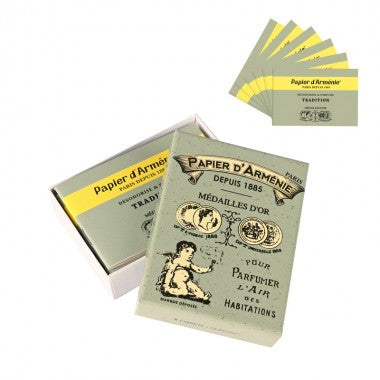 Papier D'Armenie Scented Paper VINTAGE BOX / Tradition (green)
